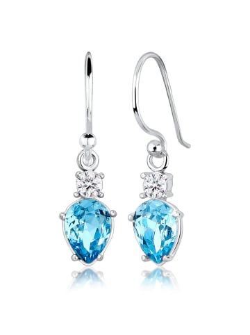 Elli Ohrringe 925 Sterling Silber Oval, Tropfen in Silber