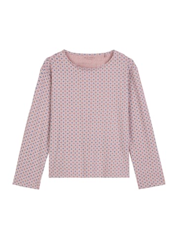 Marc O'Polo Pyjamaoberteil Mix N Match Cotton in dark mauve print