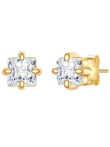 Glanzstücke München Ohrringe aus Sterling Silber mit Zirkonia in gelbgold
