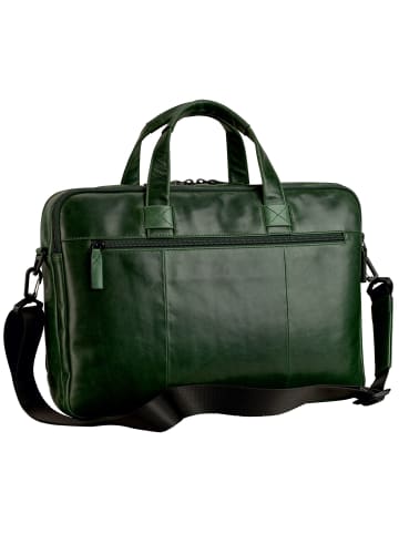 Leonhard Heyden Porto Aktentasche Leder 39 cm flaschengrün