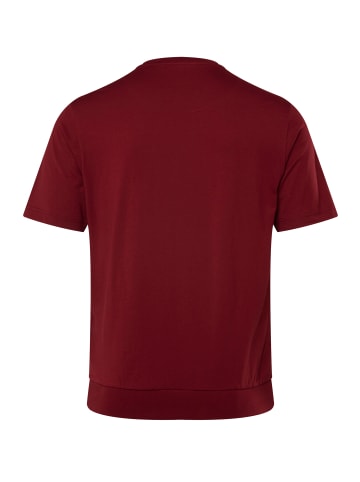 Men Plus Kurzarm T-Shirt in bordeauxrot