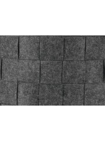 N8WERK Aufbewahrungskorb Filz 24cm dunkelgrau grau