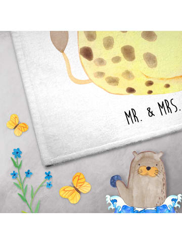 Mr. & Mrs. Panda Handtuch Giraffe Zufrieden ohne Spruch in Weiß