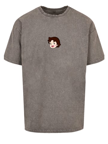 F4NT4STIC Oversize T-Shirt Heidi Logo Heroes of Childhood in Asphalt
