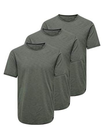 ONLY & SONS T-Shirt ONSBENNE in Castor gray