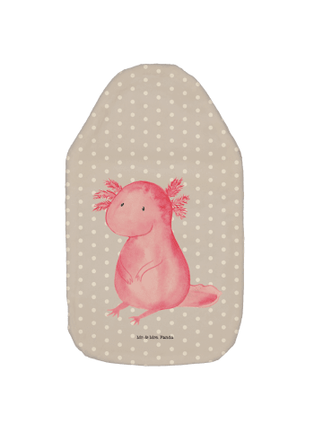 Mr. & Mrs. Panda Wärmflasche Axolotl Niedlich ohne Spruch in Grau Pastell