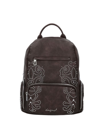 Desigual Poker Face Chester City Rucksack 32 cm in braun