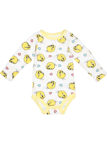 Warner Bros Langarmbody Tweety in weiss