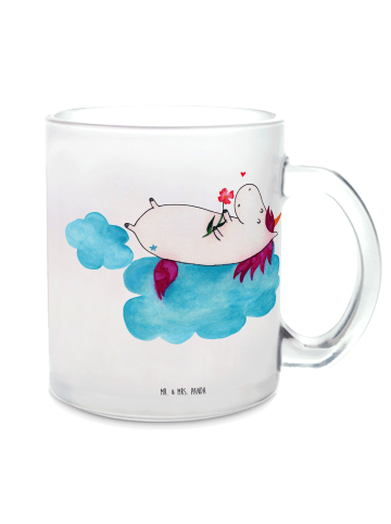 Mr. & Mrs. Panda Pott Einhorn Verliebt ohne Spruch in Transparent