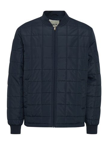 !SOLID Steppjacke SDGlen 21107836 Kariert gesteppte Bomberjacke mit Taschen in Blau