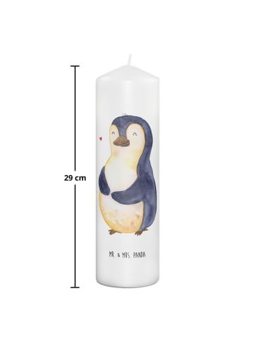 Mr. & Mrs. Panda Kerze Pinguin Diät ohne Spruch in Weiß