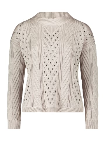 Betty Barclay Strickpullover mit Struktur in Grau Beige