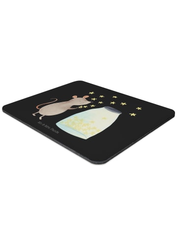 Mr. & Mrs. Panda Mousepad Maus Sterne ohne Spruch in Schwarz