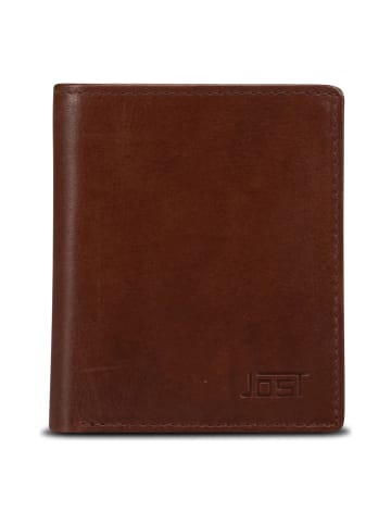 Jost Vardo Geldbörse RFID Schutz Leder 8.5 cm brown