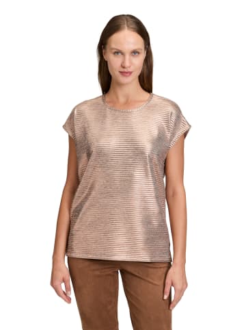 Betty Barclay Casual-Shirt mit Glanzeffekt in Metallic Rosé