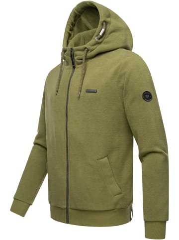 ragwear Kapuzensweatjacke Natte Zip Fleece in Olive