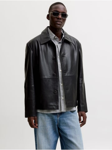 Jack & Jones Lederjacke in Black