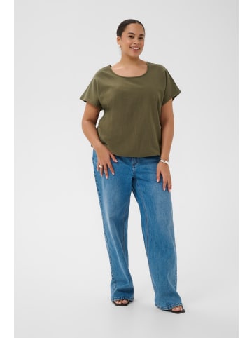 KAFFE curve Bluse kurzarm KCnana Loose fit in Grape Leaf