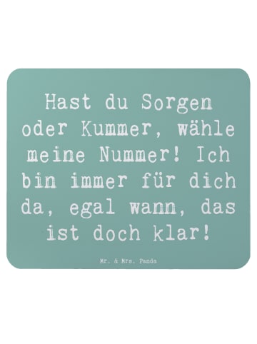 Mr. & Mrs. Panda Mauspad Spruch Trost Nummer mit Spruch in Meeresbrise