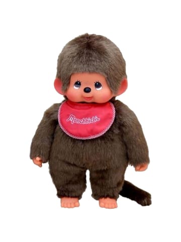 Monchhichi Classic Junge | 45 cm | Monchhichi Puppe | mit rotem Lätzchen