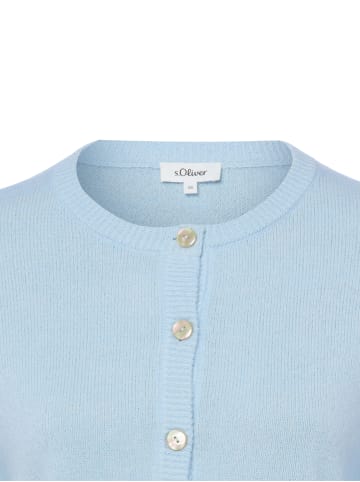 s.Oliver Strickjacke in hellblau - 0002