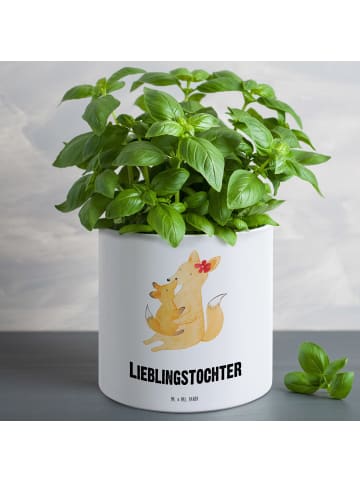 Mr. & Mrs. Panda XL Blumentopf Fuchs Mama mit Spruch in Weiß