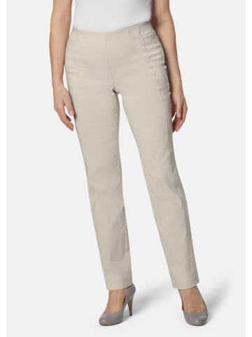 GOLDNER Kurzgröße:  Schlupfhose CARLA in Super-Stretch in kitt