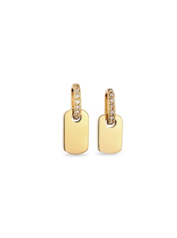 Elli Schmuckset 925 Sterling Silber Plättchen in Gold