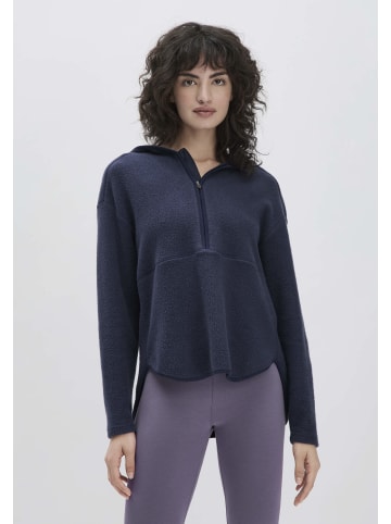 Hessnatur Fleece-Hoodie in dunkelblau