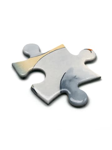 Mr. & Mrs. Panda Puzzle Turteltauben Liebe Design mit Spruch in Weiß