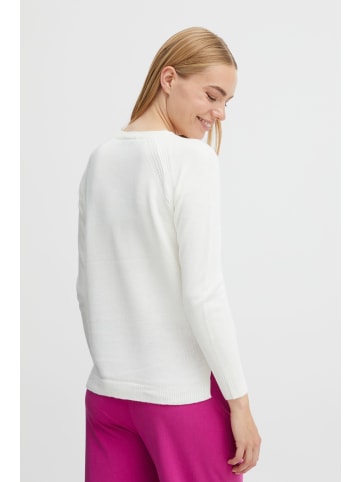 b.young Strickpullover BYMALEA SLIT JUMPER 3 - 20811905 in weiß