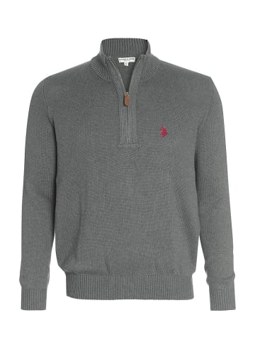 U.S. Polo Assn. Troyer Zip Pullover in ANTHRAZIT