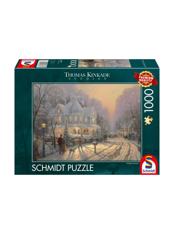 Schmidt Spiele Puzzle Kinkade Feierliche Weihnachtstage, 1000 Teile, ab 8 Jahre