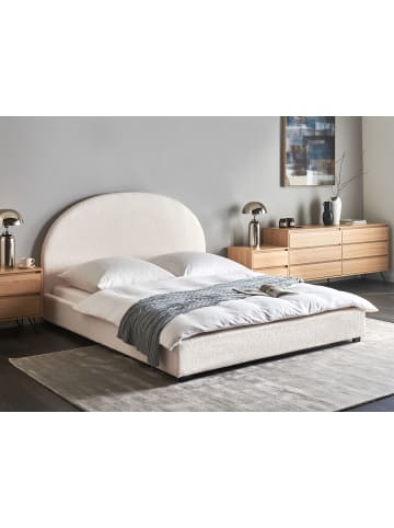 Beliani Doppelbett VAUCLUSE in Weiß - (W) 174 x (H) 112 x (L) 214 cm