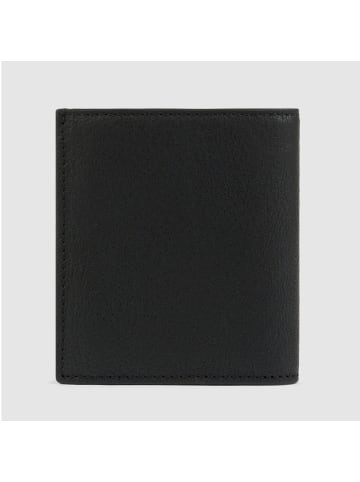 Piquadro Black Square Geldbörse RFID Schutz Leder 8.5 cm in black