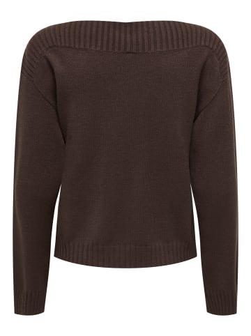 ONLY Strickpullover in Coffee Bean