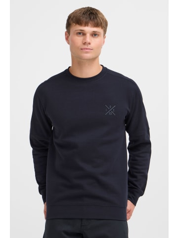 INDICODE Rundhalspullover IDAlbix 55718MM modisches Sweatshirt in dunkelblau