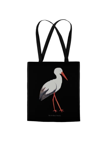 Mr. & Mrs. Panda Uni Tasche Storch ohne Spruch in Schwarz