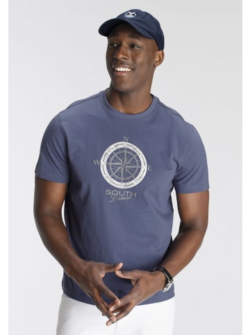 Delmao T-Shirt in indigo blau