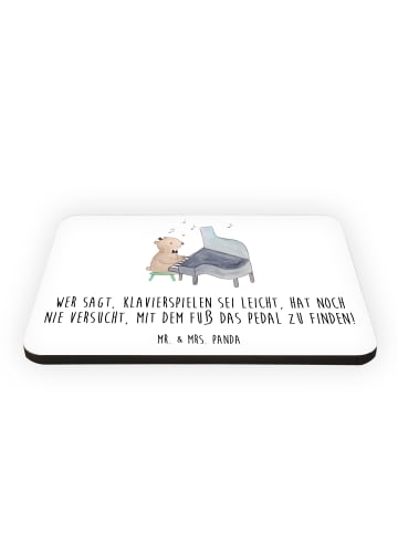 Mr. & Mrs. Panda Magnet Klavier Herausforderung mit Spruch in Weiß