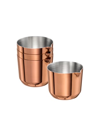 APS Gießer, 4er Set, in Kupferfarben, Ø 4,5 cm, H: 4 cm, 30 ml, Edelstahl
