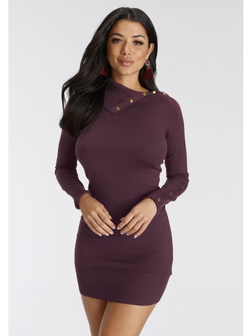 Melrose Strickkleid in bordeaux