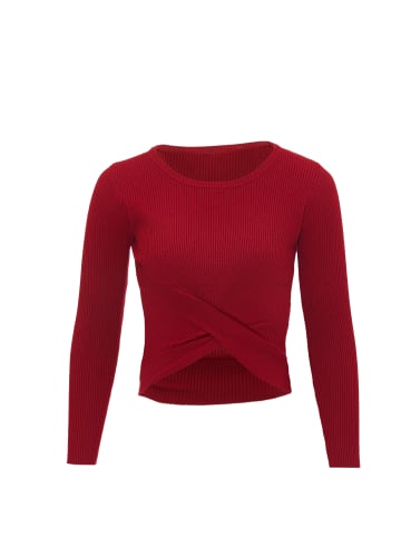 leo basics Strickpullover in Rot