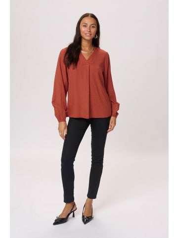Kaffe Langarm-Bluse KAelsa Regular fit in Picante