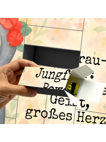 Mr. & Mrs. Panda Weihnachtskalender Jungfrau Astrologie Design m... in Weiß