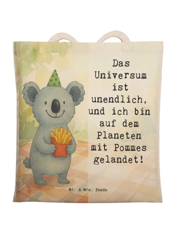 Mr. & Mrs. Panda Tasche Koala Pommes Design mit Spruch in Weiß