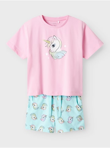 name it Sommerset T-Shirts & Shorts NMFZOSANNA in blue tint