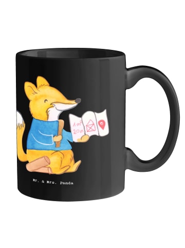 Mr. & Mrs. Panda Pott Architekt Luftschlösser mit Spruch in Schwarz