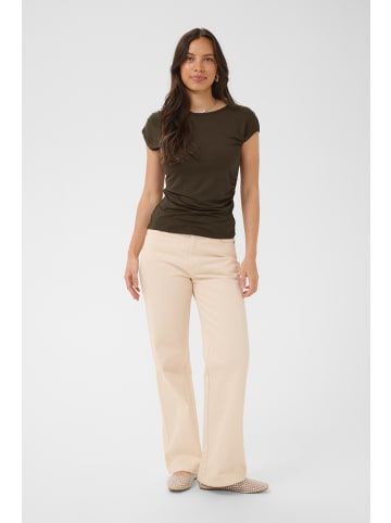 SAINT TROPEZ T-shirt ViggaSZ Fitted in Chocolate Brown