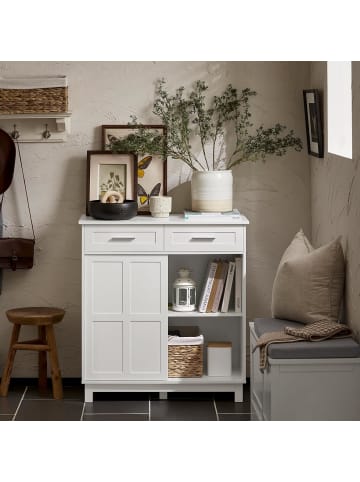 SoBuy Schuhschrank in Weiß - (B)80 x (H)85 x (T)40cm